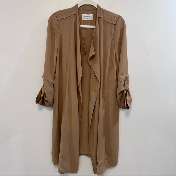 ARITZIA QUINCEY TRENCH in Camel Size small - Picture 8 of 11